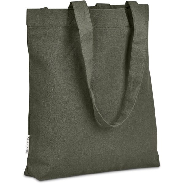 Okiyo Kyanbasu Recycled Canvas Shopper - military green (OK-470)