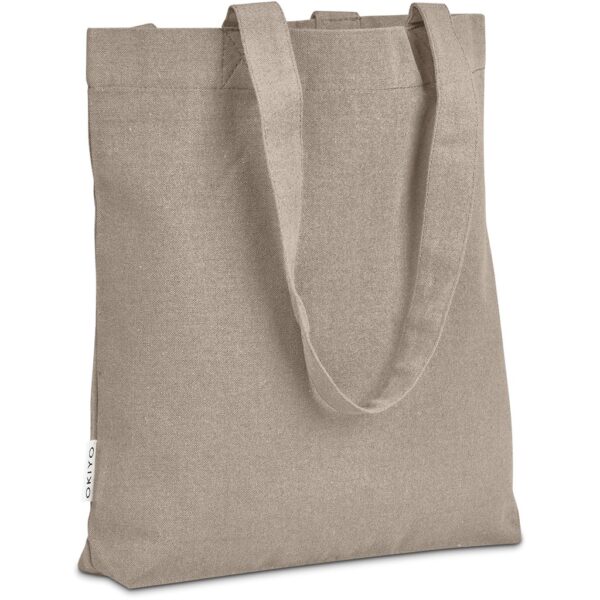 Okiyo Kyanbasu Recycled Canvas Shopper - stone (OK-470)